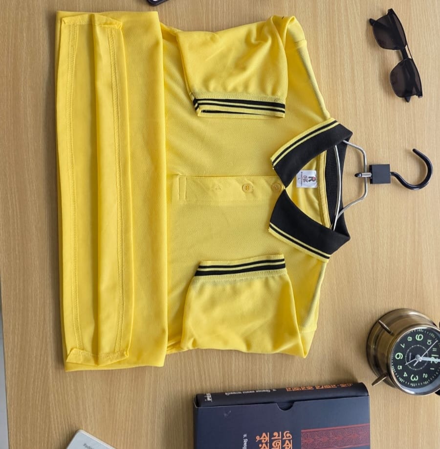 PK Mesh Fabric Polo T-Shirt (140± GSM) – Yellow