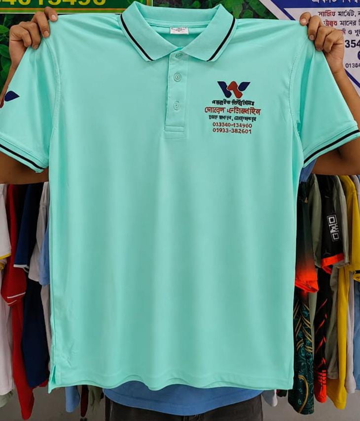 Jersey Fabric Polo T-Shirt (150± GSM) – Mint Green