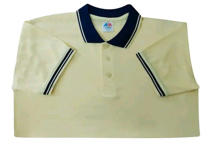 PK Mesh Fabric Polo T-Shirt (140± GSM) – Light Cream