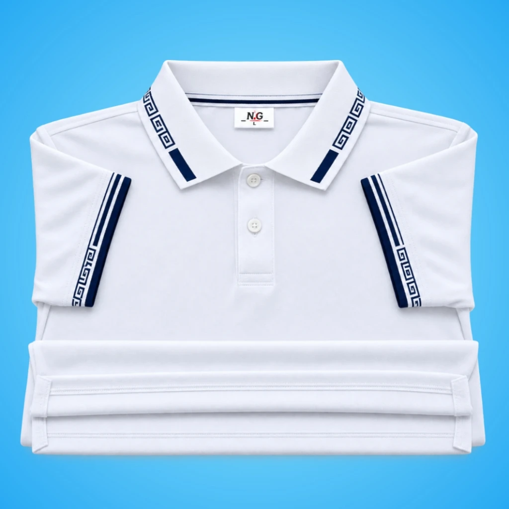 Double PK Polo (200 GSM ±5%) - White