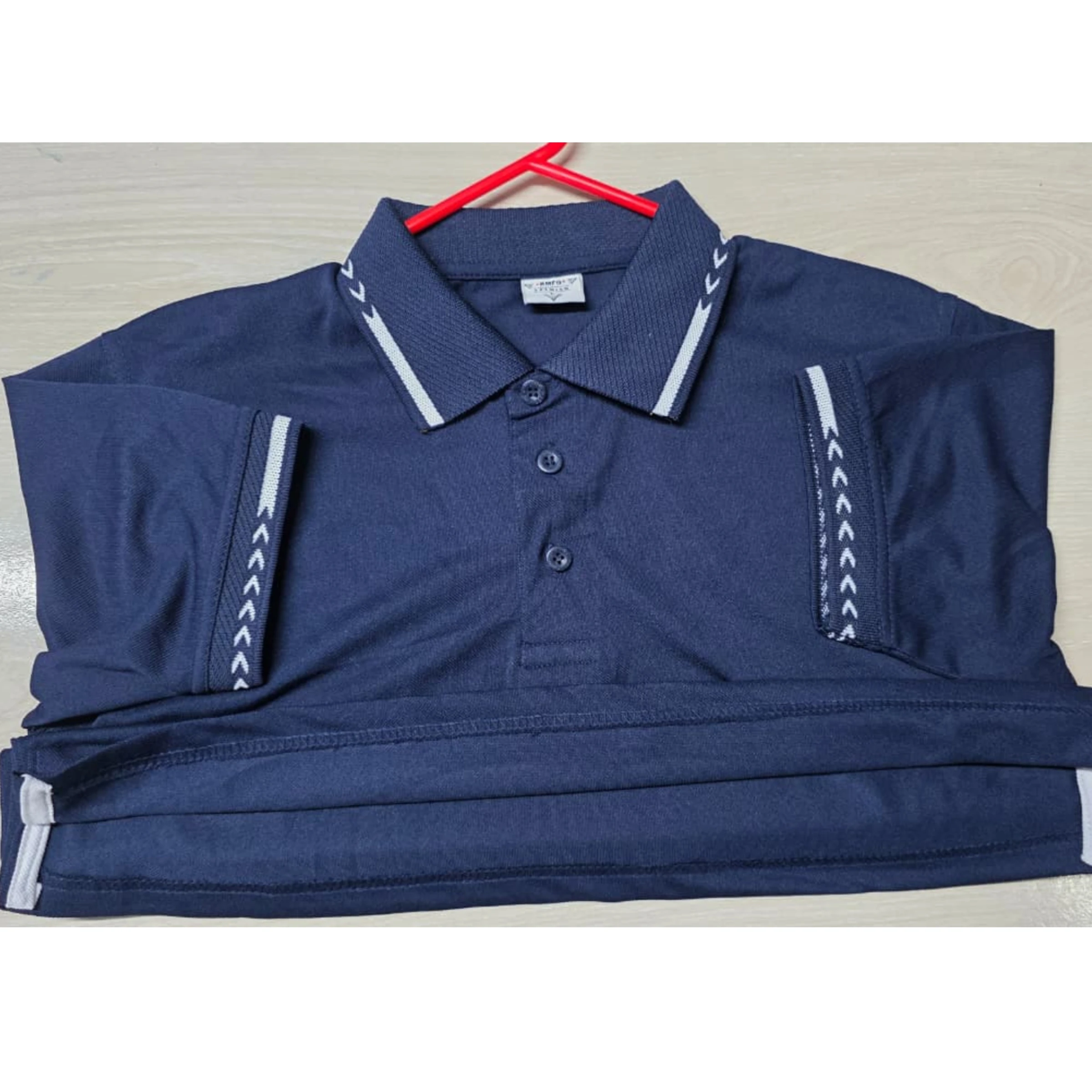 Lacost Fabric Polo T-Shirt (180± GSM) – Navy Blue