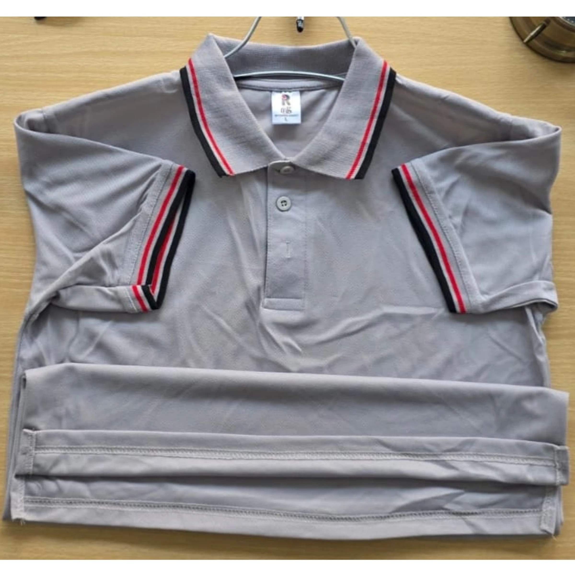 PK Mesh Fabric Polo T-Shirt (140± GSM) – ASH